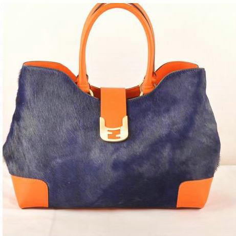 F2546 Fendi 2jours Crini Borsa F2546 Blu